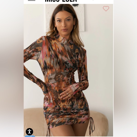 Miss Lola sheet cutout dress - Picture 2 of 3